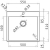 Zlewozmywak Pyramis ASTRIS 55x51 1B FM 101041701